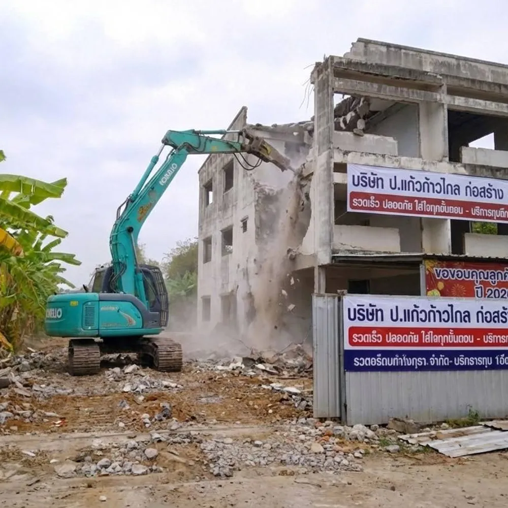 รับเหมารื้อถอนสิ่งปลูกสร้าง(ฟรี)
